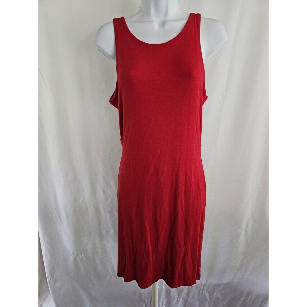 Soprano Dress Women's Red Knit Open Back Size Large - Picture 1 of 7